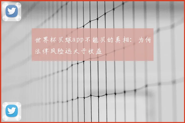 世界杯买球app不能买的真相：为何法律风险远大于收益