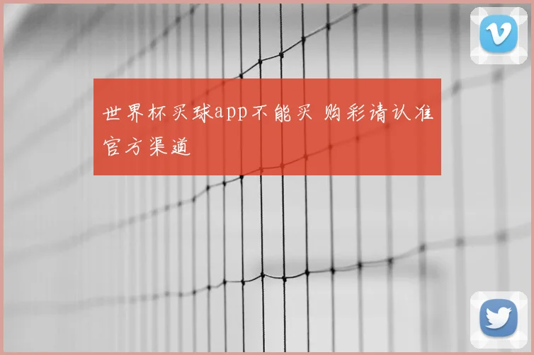 世界杯买球app不能买 购彩请认准官方渠道